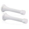 KOVOSCH 2 Pack Spring Door Stopper White - 3-1/4" Flexible