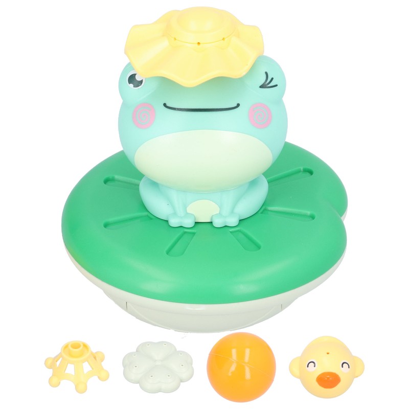 Electric Water Spray Toy Frog Bathtub Floating Water Sprinkler Shower