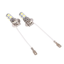 2 bombillas LED H3 antiniebla 5050 color 9 SMD xenón DC12 V luz para coche 6500 K superbrillantes faros y conjuntos de 880 fog light bulb bombilla led h3