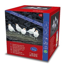 Acrylic bird figurines