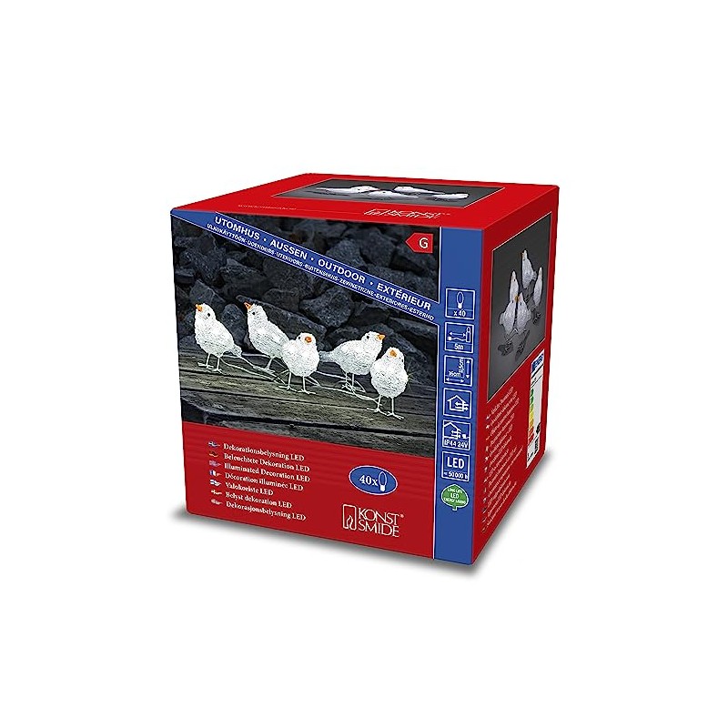 Acrylic bird figurines