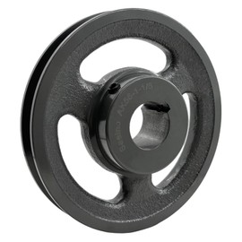 Saelno AK56-1 1/8 Sheave,v Belt Pulley 1 1/8 inch bore 5.45" OD,Motor Pulley Cast Iron for A AX 3L 4L V-Belts,AK56X1 1/8 Pulley