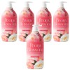 Happy Bath Body Wash Peony Blossom, 5 pcs, 900g / 해피바스 바디워시 피오니 블로썸, 5개, 900g
