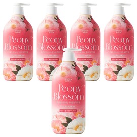 Happy Bath Body Wash Peony Blossom, 5 pcs, 900g / 해피바스 바디워시 피오니 블로썸, 5개, 900g