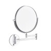 Wall Mounted Makeup Mirror 3X Magnification 360 Degrees Swivel Extendable