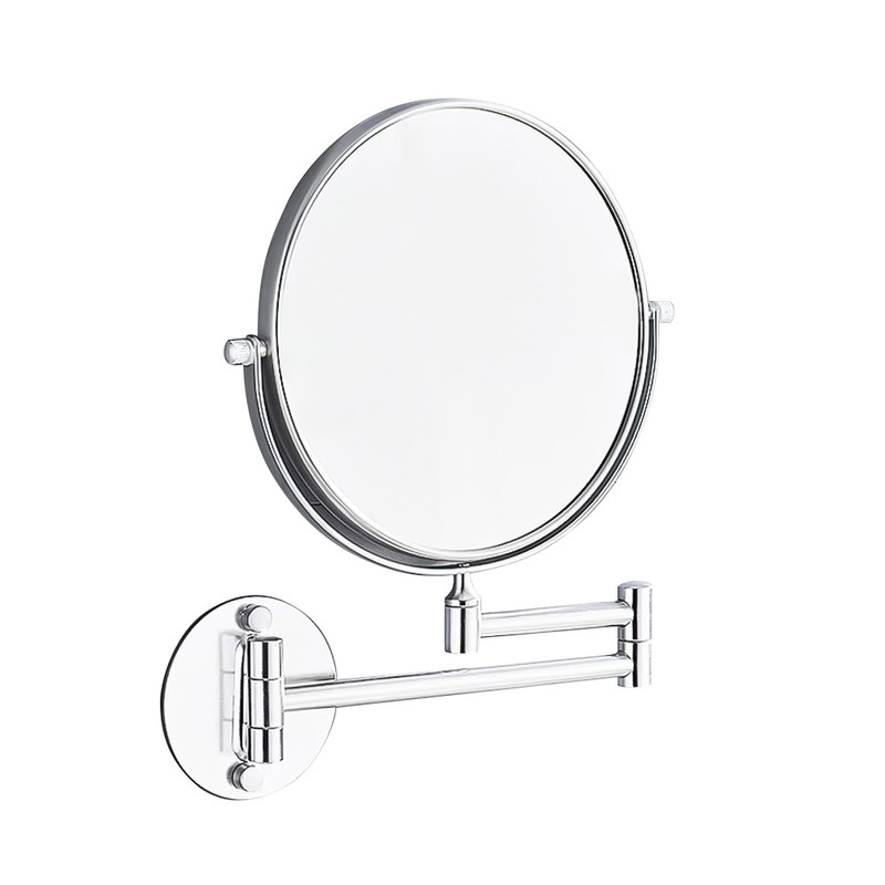 Wall Mounted Makeup Mirror 3X Magnification 360 Degrees Swivel Extendable