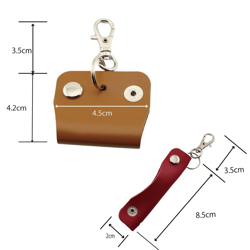 HERBE Cow Leather Cord Holder, Cord Winder, Earphone Cord Storage,