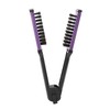Clamp Flat Brush Double Sided Hair Straightening Artificial Bristle Splint