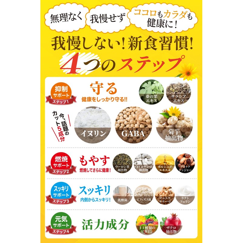 santelife イヌリンプラス イヌリン 高配合50000mg GABA 3000mg 食物繊維 水溶性 菊芋 サラシア