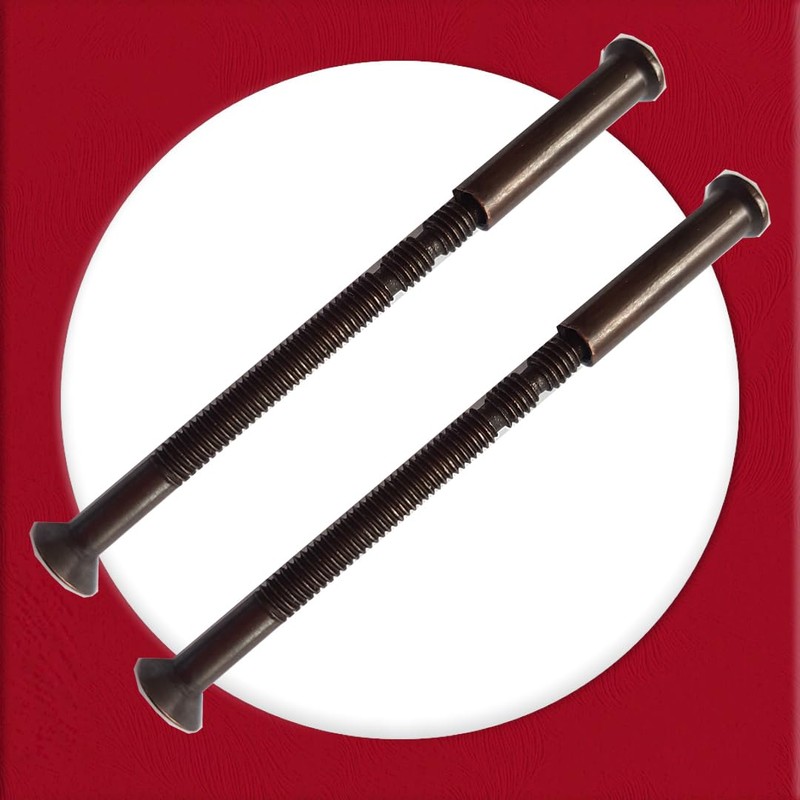 M4 Door Handle Screws BONZE with Bolt Connecting Sleeve Male