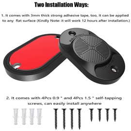 LINKNOWN Gun Magnet Mount [2-Pack] | 32 lbs. Magnetic Mount | HQ Rubber Coated for Car, Truck, Vehicle, Desks, Safes, and Walls | Concealed Holder for Handgun
