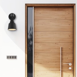 Generation Lighting 1-Light Traditional Outdoor Wall Flood Light Black 8560701PM-12, Outdoor Lights Make Charming Wall Lamps for Outdoor Decor, Wall Light Fixture Uses Standard or LED Light Bulb