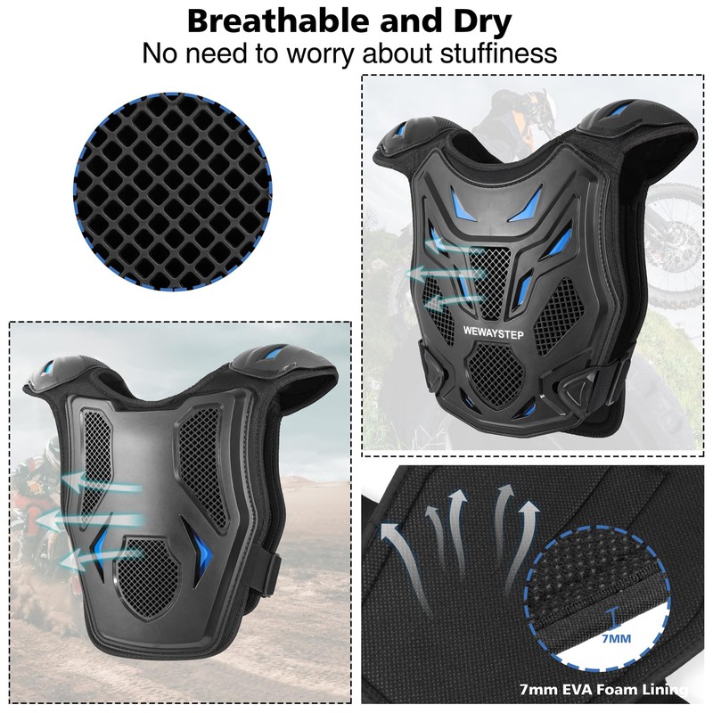 Kids Dirt Bike Gear Motorcycle Armor Vest Suit, Thickened Heavy
