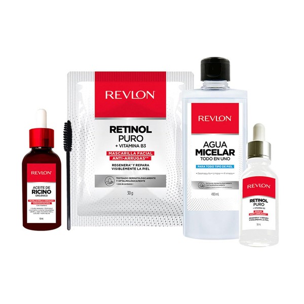 Revlon - Set Aceite de Ricino, Agua micelar todo en