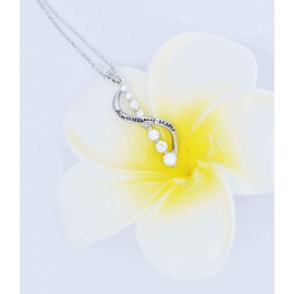 YMHOP Sterling Silver Sister Necklace Always My Sister Forever My Friend S Shape Pendant Necklace for Women