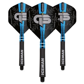 RED DRAGON Gerwyn Price Iceman World Champion Special Edition Flight and Black Stem Combo