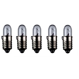 Set of 5 WireThinx Small Lamps Subminiature 0.30 W 6 V Socket E5.5 4.7 x 15 mm L-55