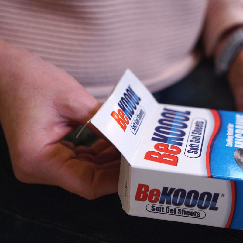 BeKOOOL Migraine Gel Sheets - 4 Count