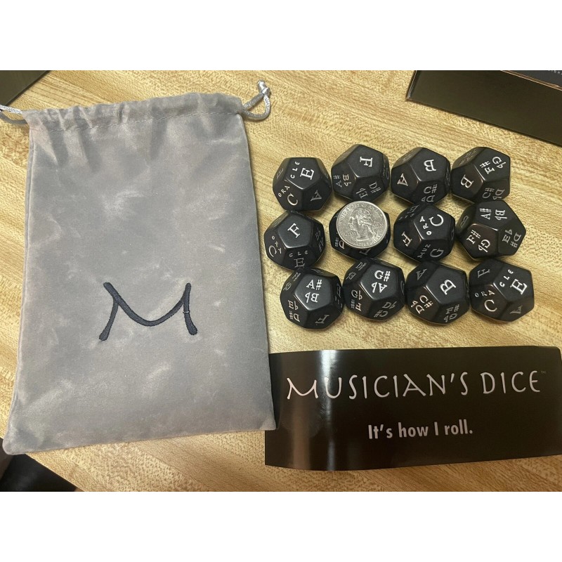 Generic Musician's Dice Song Writing Teaching Tool Improv Learning Aid