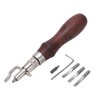 Leather Groover 7 in 1 Multipurpose Durable Wood Metal Labor