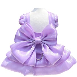 Dog Dress for Small Girl Dogs Cat Dresses for Cats Only Pink Pet Dresses with Bow Decor Cute Summer Girl Dog Skirts,Sleeveless Small Chihuahua Yorkie Clothes