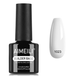 AIMEILI Builder Nail Gel, Hema Free, Cruelty Free, Vegan, Nail Strengthener Enhancement Building Rubber Base Coat for Manicure - BD1023