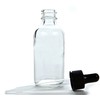 Vivaplex, 12, Clear, 2 oz Glass Bottles, With Glass Eye