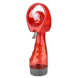 Sapphirem Handheld Mist Spray Bottle Fan Portable Battery Operated Water Mister Fan (Red)