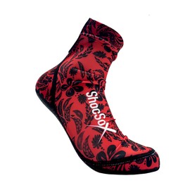 ShocSox - Calcetines de voleibol de playa y arena de fútbol sin agujeros garantizados para una máxima protección, Aloha rojo, X-Large