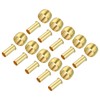 TA-VIGOR 12mm Tube OD Brass Compression Insert, 10PCS Brass Tube