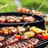 MBAIYO Extendable Fork, Telescopic Fork, Meat Fork, Stainless Steel, Retractable