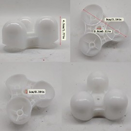 DeaHea Massage Chair Rotating Ball Replacement Roller Parts 3 Head Unit for Back Neck Full Body Massage Seat Rolling Mechanism Recliner Chairs