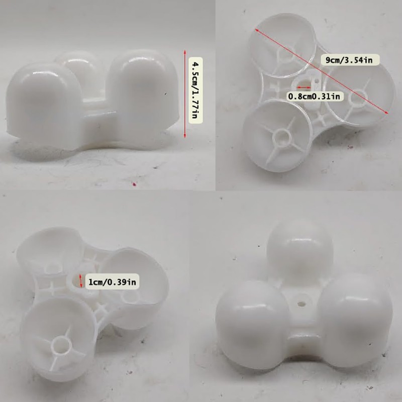 DeaHea Massage Chair Rotating Ball Replacement Roller Parts 3 Head