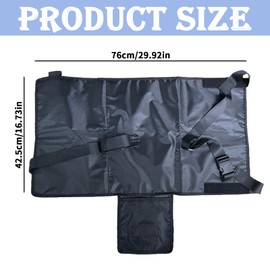 Toddler Airplane Bed, Plane Seat Extender Kids, Airplane Seat Extender for Children Portable Airplane Foot Hammock for Kids Toddler Baby Plane Travel Essentials to Lie Down Rest on Plane (Black)