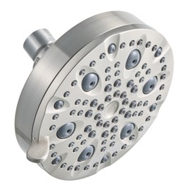OFFO Shower Head, High Pressure Shower Head with Pause Mode, 9 Mode Fixed Showerheads for Strong Water Flow & Relaxing Shower Experience, Brushed Nickel