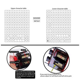Etiquetadora de precio de 2 líneas de 20 dígitos MX6600 con 3 tintas, 3800 calcomanías multicolores, máquina para hacer etiquetas de precios con cuerd