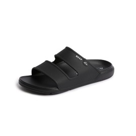 REEF Oasis Double Up Men's Waterproof Slide Sandal, Soft and Supportive Molded Footbed, Black, 10