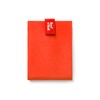 Roll'eat ROBRSQR Box'n Roll Square Red Reusable Eco Sandwich Wrap