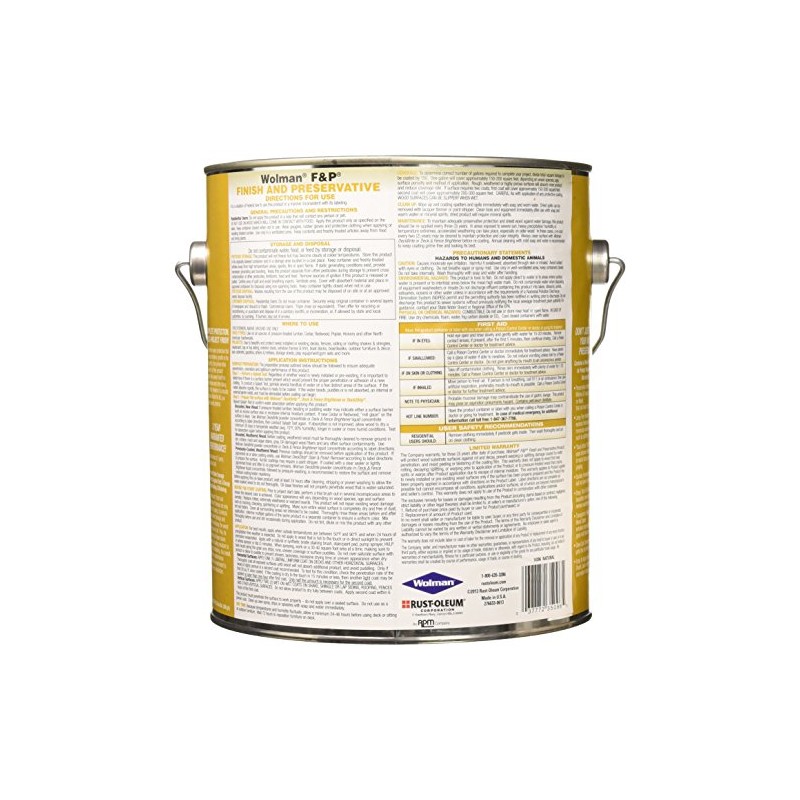 Rust-Oleum Wolman F&P 14396 Natural Finish and Preservative