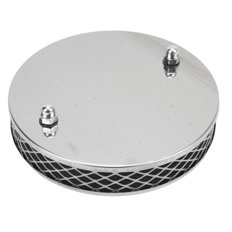 14x3cm High Flow Air Filter Chrome Metal Replacement for SU