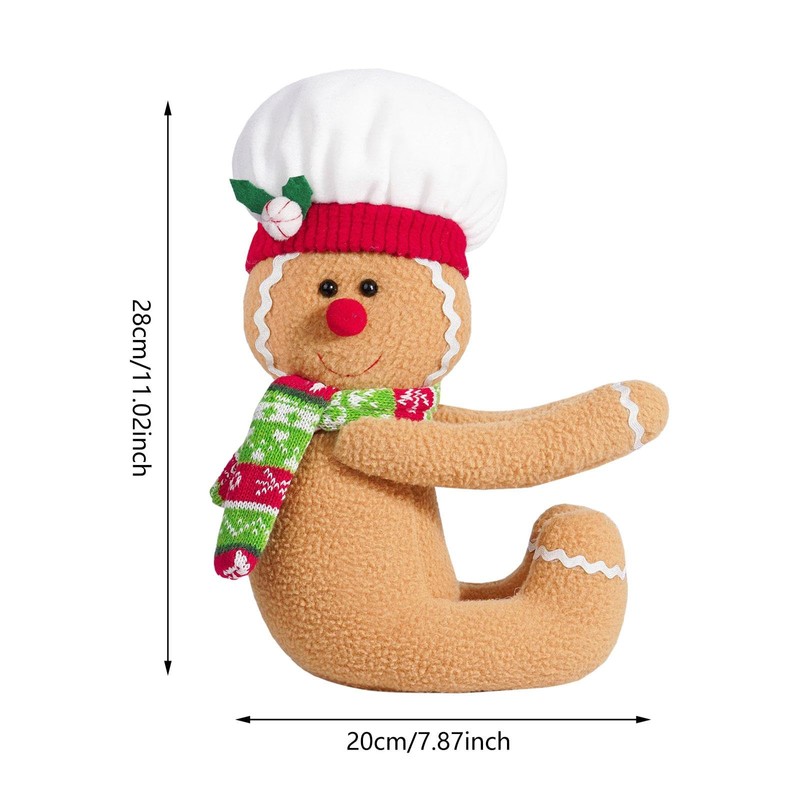 Perfeclan Gingerbread Tree Topper Gingerbread Decoration Christmas Cute Birthday Gift
