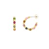 Estella Bartlett Coco & Tourmaline Hoop Earrings
