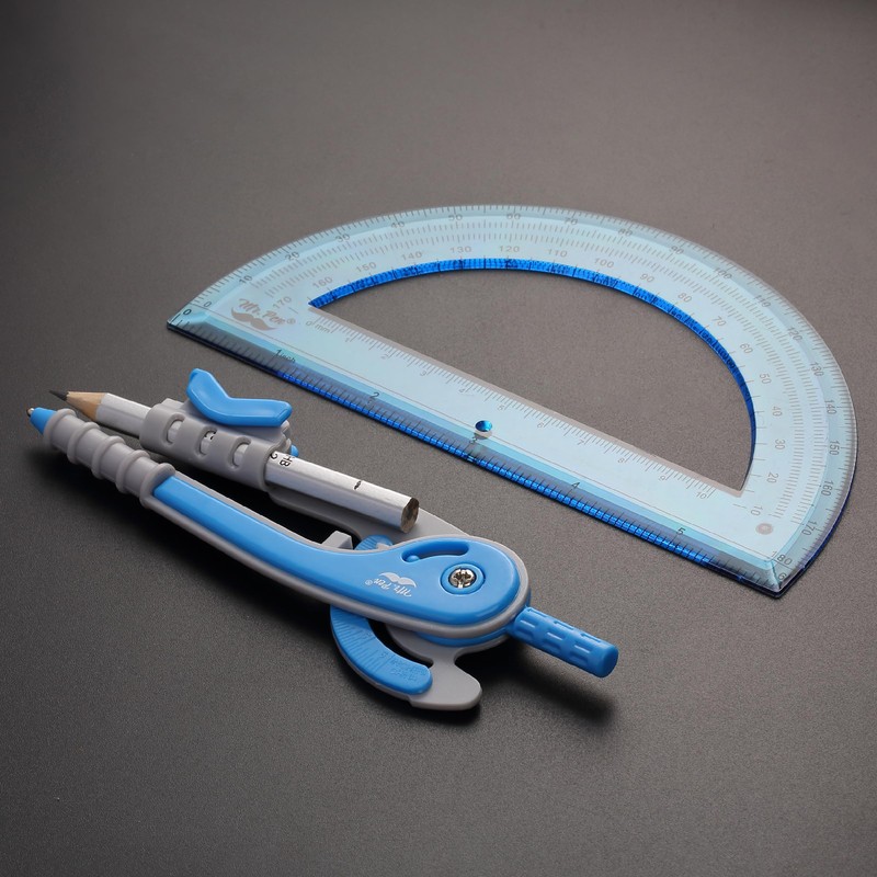 Mr. Pen- Compass and Protractor Set, Math Compass for Geometry