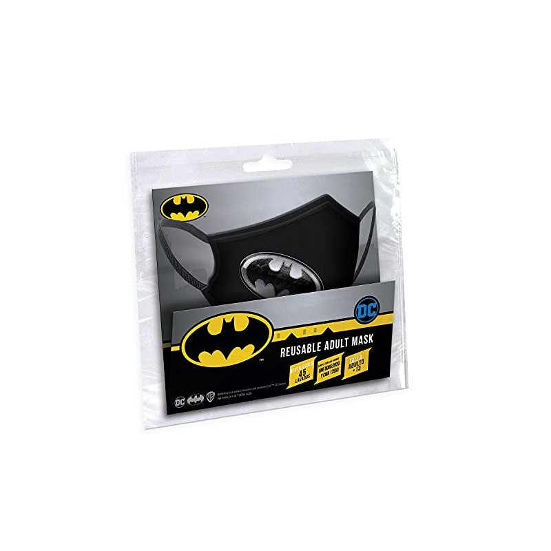Karactermania 02202 Reusable Adult Hygienic Mask, Negro, Talla Única