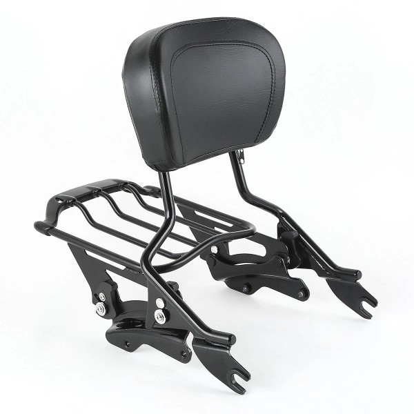 TCMT Sissy Bar Backrest Luggage Rack Docking Fit For Harley