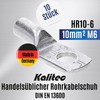 Kalitec HR10-6 Standard Tube Cable Lugs 10 mm² M6 I