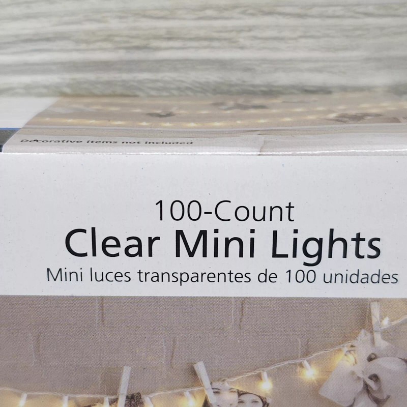 Mainstays 2 Mainstays 100 Count Clear Mini 22 Foot White