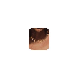Awvialy Dainty Gold Necklace for Women, Cute Long Necklace 14K Gold Plated CZ Lips Bead Y Shaped Lariat Necklace Simple Gold Choker Necklace Aesthetic Drop Necklace Trendy Gold Jewelry for Women,