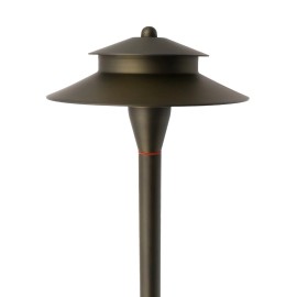 USA Warehouse LT2405 Decorative IP65 Waterproof Backyard Driveway Garden Outdoor Projection Low Voltage Landscape Path LightColor: Antique Bronze, Emitting Color: According to bulbs, Lamp Power(W): 0