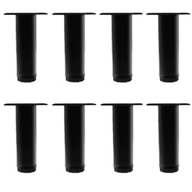 4 inch Adjustable Metal Furniture Legs, 8 Pack Cabinet Legs Extenders DIY Furniture Replacement feet for Cupboard Sofa Desk TV Stand